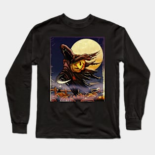 Halloween Pumpkin Phantom Long Sleeve T-Shirt